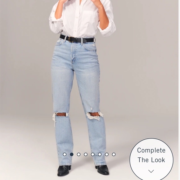 A&F Curve Love 90’s Jeans - Picture 1 of 6